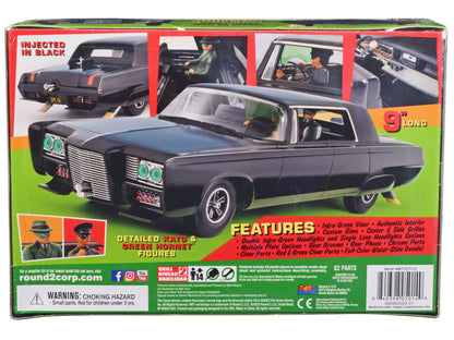 Skill 2 Model Kit Black Beauty "The Green Hornet" (1966–1967) TV Series with Green Hornet and Kato Figures 1/25 Scale Model by AMT