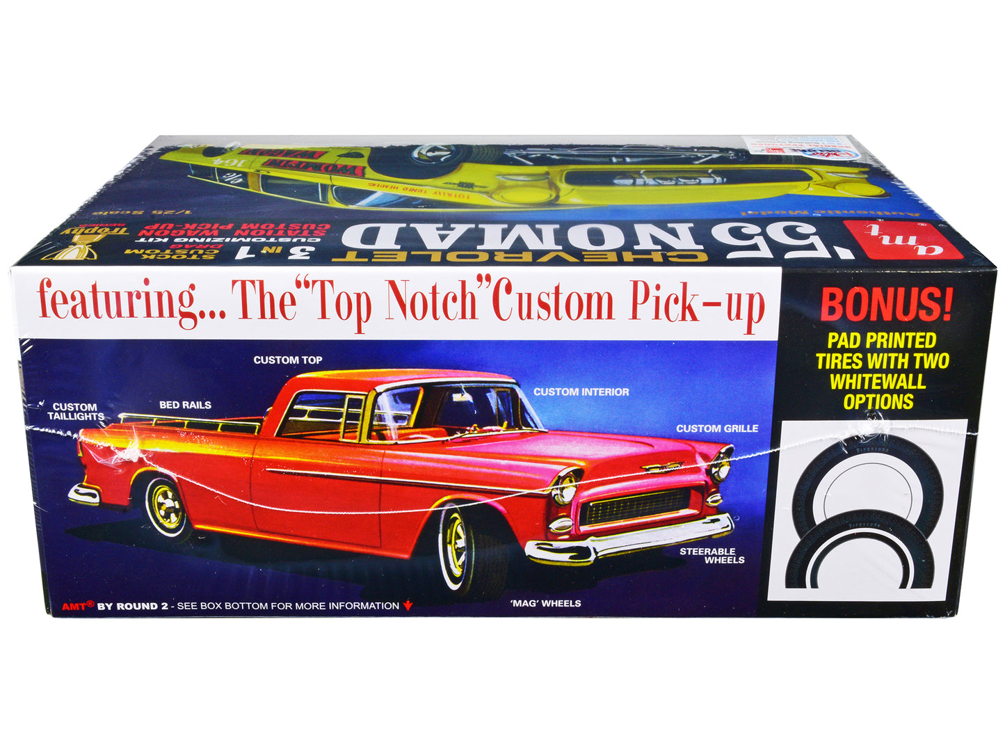 Skill 2 Model Kit 1955 Chevrolet Nomad 3-in-1 Kit "Trophy Series" 1/25 Scale Model by AMT