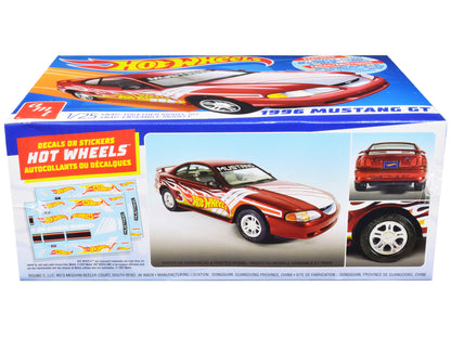 Skill 1 Snap Model Kit 1996 Ford Mustang GT "Hot Wheels" 1/25 Scale Model by AMT