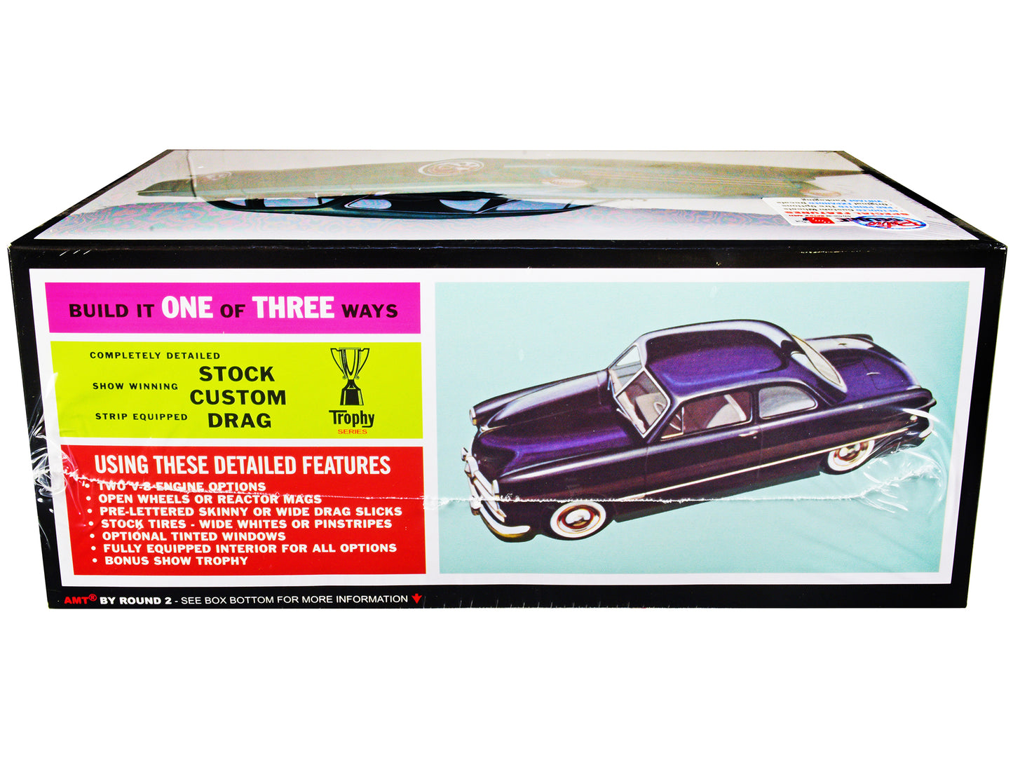 Skill 2 Model Kit 1949 Ford Coupe "The 49'er" 3-in-1 Kit 1/25 Scale Model by AMT