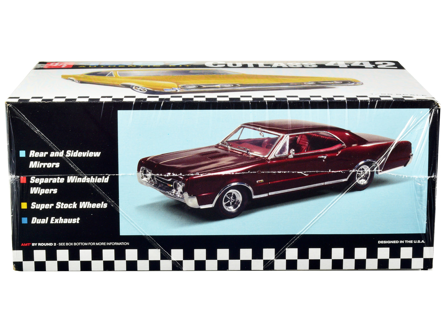 Skill 2 Model Kit 1967 Oldsmobile Cutlass 442 1/25 Scale Model by AMT