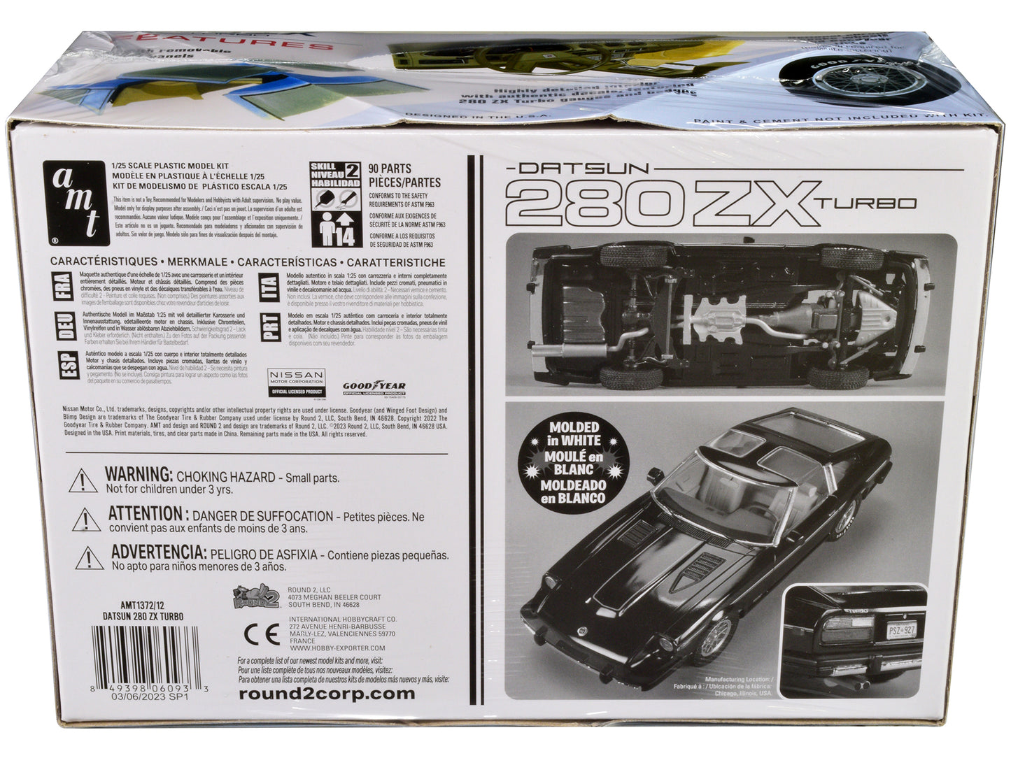 Skill 2 Model Kit Datsun 280ZX Turbo 1/25 Scale Model by AMT