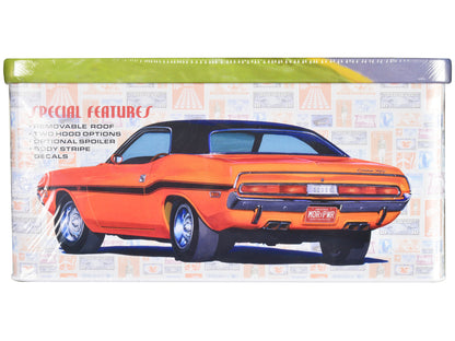 Skill 2 Model Kit 1970 Dodge Challenger R/T USPS (United States Postal Service) "Auto Art Stamp Series" 1/25 Scale Model by AMT