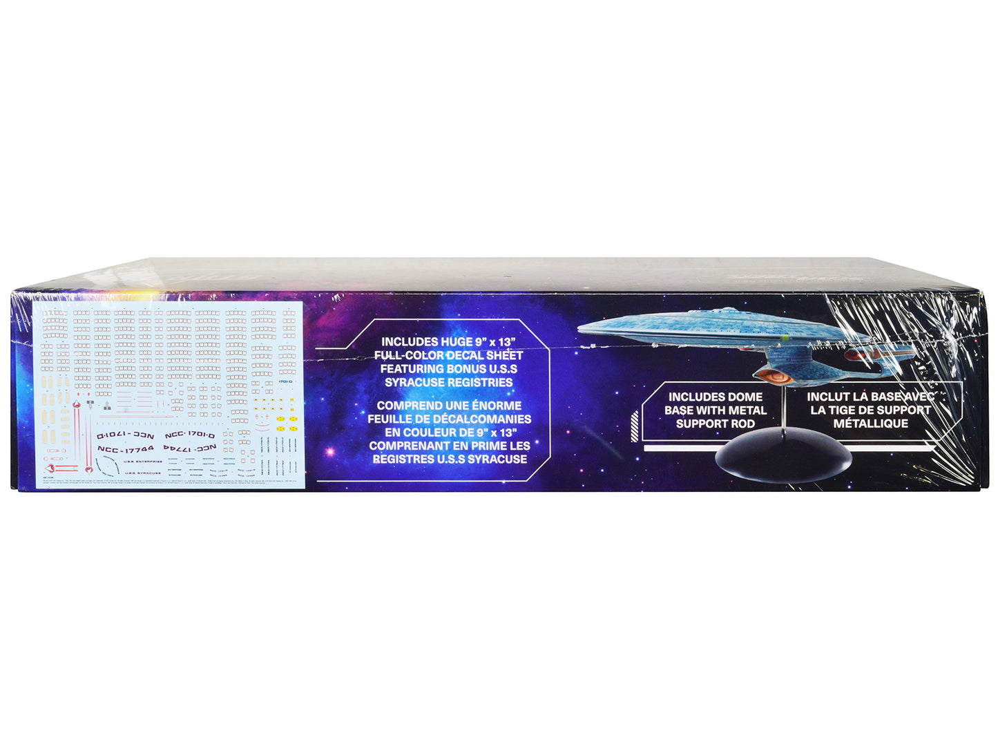 Skill 2 Model Kit U.S.S. Enterprise NCC-1701-D Space Ship "Star Trek: The Next Generation" (1987-1994) TV Series 1/1400 Scale Model by AMT