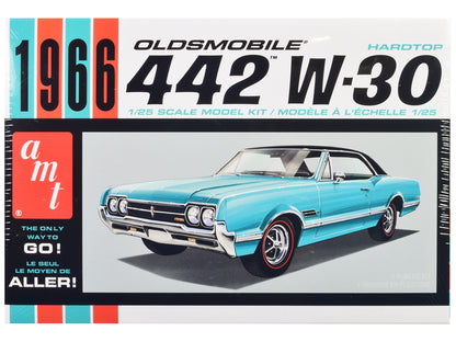 Skill 2 Model Kit 1966 Oldsmobile 442 W-30 Hardtop 1/25 Scale Model by AMT