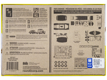 Skill 2 Model Kit 1939 Ford Tudor Sedan "Street Rod" Series 1/25 Scale Model by AMT