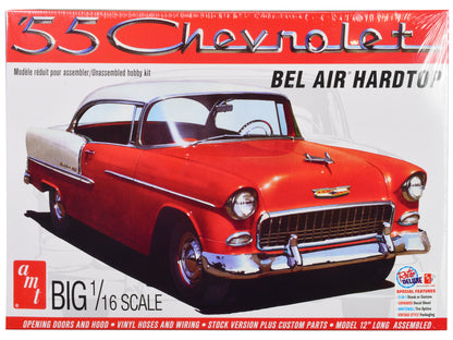 Skill 3 Model Kit 1955 Chevrolet Bel Air Hardtop 1/16 Scale Model by AMT