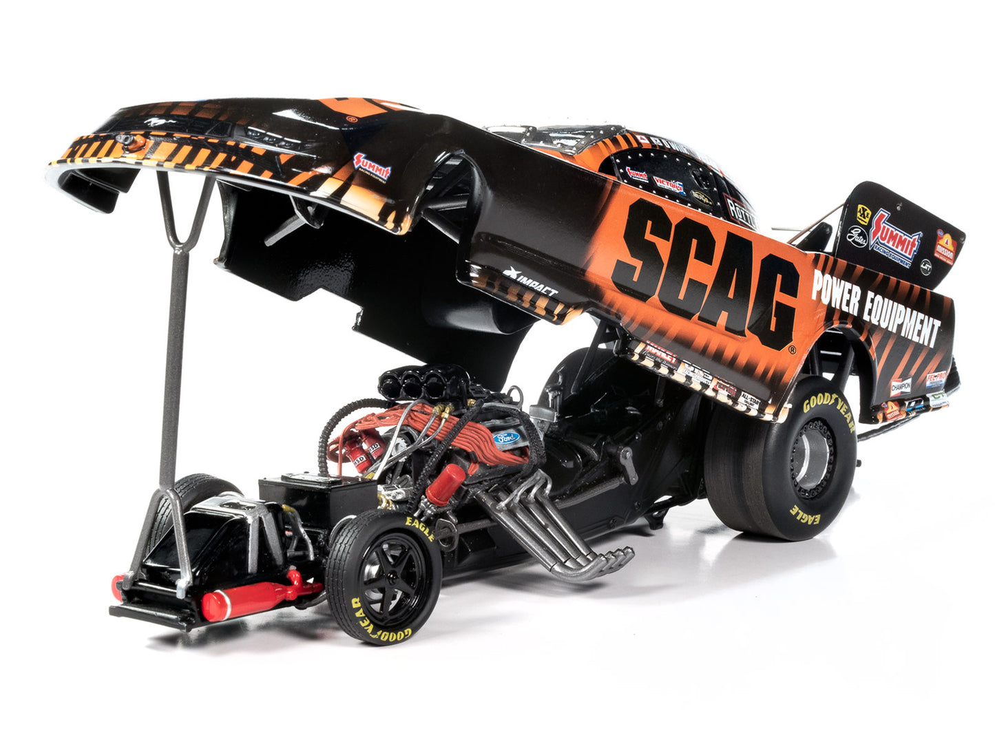 Ford Mustang NHRA Funny Car Dan Wilkerson "SCAG Power Equipment" (2024) Limited Edition 1/24 Diecast Model by Auto World