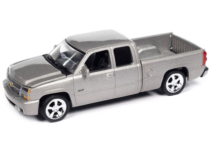 2006 Chevrolet Silverado SS Pickup Truck Silver Birch Metallic "Muscle Trucks" Series 1/64 Diecast Model Car by Auto World