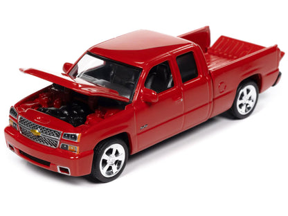 2006 Chevrolet Silverado SS Pickup Truck Victory Red "Muscle Trucks" Series 1/64 Diecast Model Car by Auto World