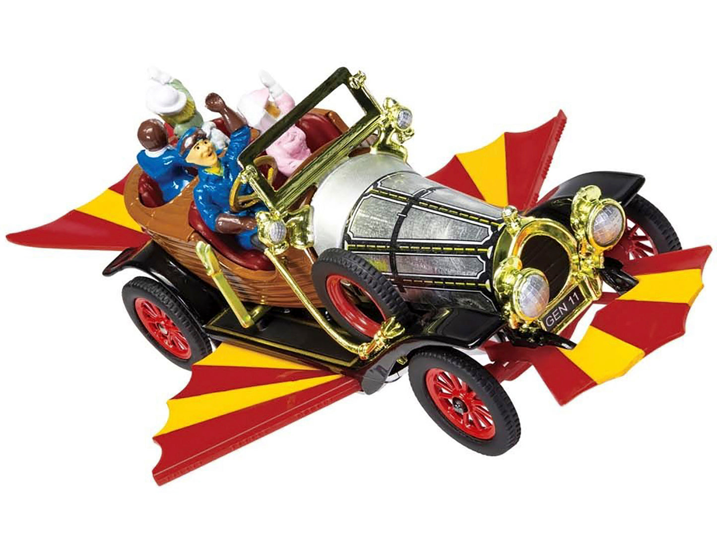 Chitty Chitty Bang Bang Car with 4 Sitting Figures "Chitty Chitty Bang Bang" (1968) Movie Diecast Model Car by Corgi