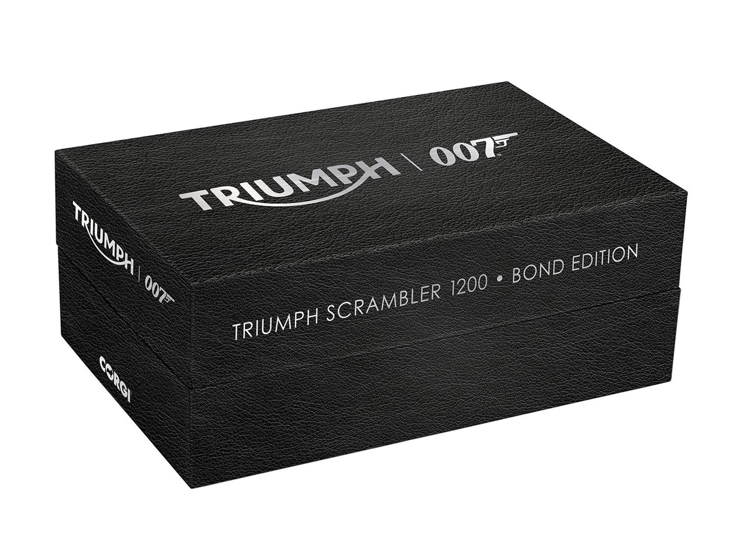 Triumph Scrambler 1200 "Bond Edition" Motorcycle Black 007 James Bond "No Time to Die" (2021) Movie 1/12 Diecast Model by Corgi