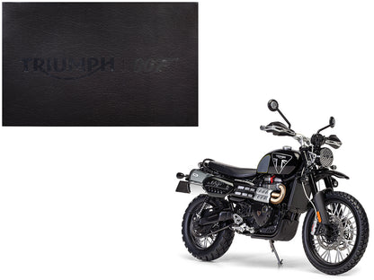 Triumph Scrambler 1200 "Bond Edition" Motorcycle Black 007 James Bond "No Time to Die" (2021) Movie 1/12 Diecast Model by Corgi