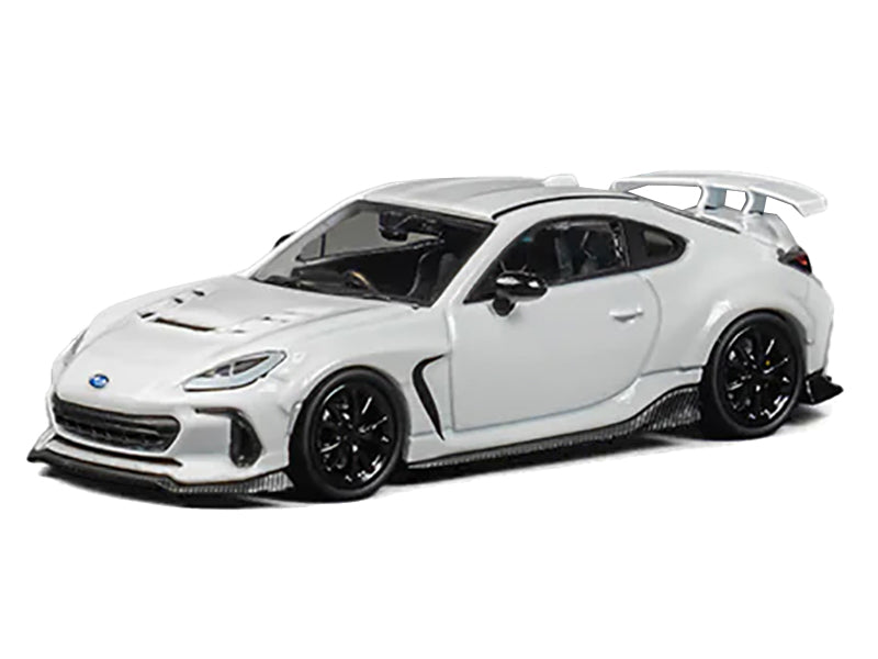 Subaru BRZ "Varis Arising-1" RHD (Right Hand Drive) White with Extra Wheels 1/64 Diecast Model Car by CM Model