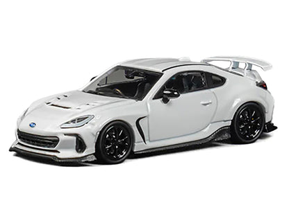 Subaru BRZ "Varis Arising-1" RHD (Right Hand Drive) White with Extra Wheels 1/64 Diecast Model Car by CM Model