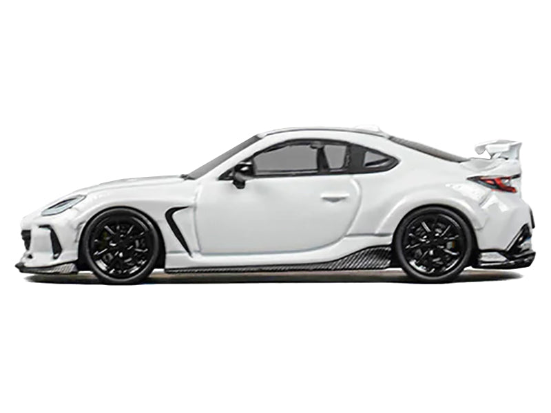 Subaru BRZ "Varis Arising-1" RHD (Right Hand Drive) White with Extra Wheels 1/64 Diecast Model Car by CM Model