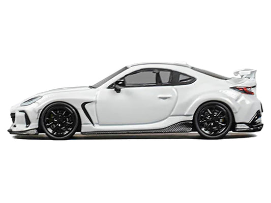 Subaru BRZ "Varis Arising-1" RHD (Right Hand Drive) White with Extra Wheels 1/64 Diecast Model Car by CM Model