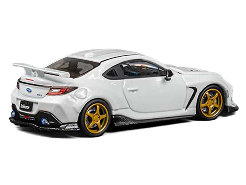 Subaru BRZ "Varis Arising-1" RHD (Right Hand Drive) White with Extra Wheels 1/64 Diecast Model Car by CM Model