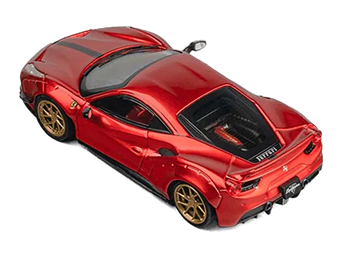 LB-Works 488 Red Metallic 1/64 Diecast Model Car by CM Models