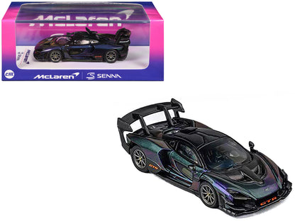 McLaren Senna GTR Purple Chameleon Metallic "Hong Kong Toy Car Salon 2024" 1/64 Diecast Model Car by CM Models