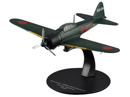 Mitsubishi A6M2B (Zero Model 21) Aircraft "Tetsuzo Iwamoto 253rd Naval Flying Group" Imperial Japanese Navy Air Service 1/72 Diecast Model by DeAgostini