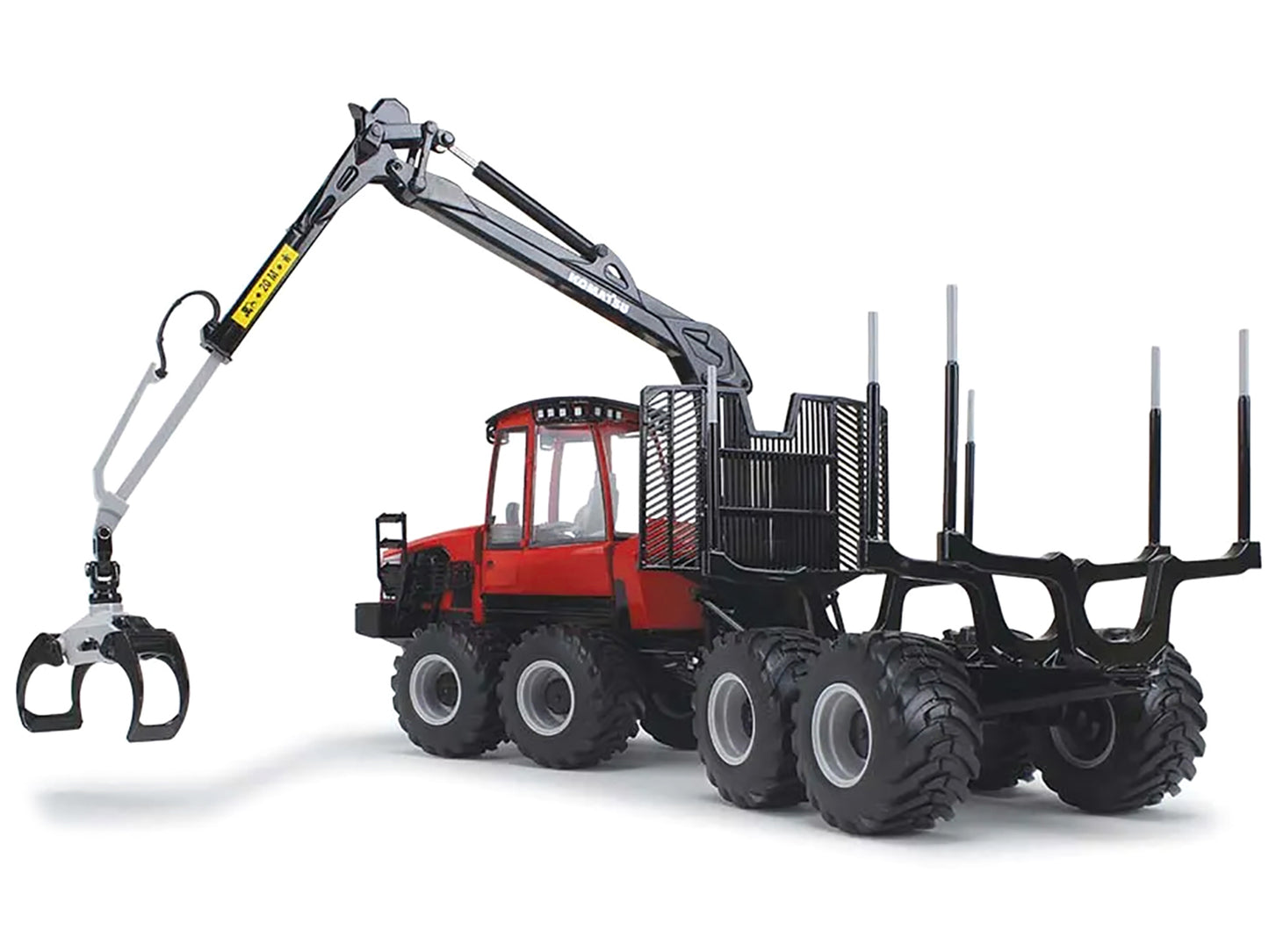 Komatsu 875.1 Forwarder Red and Black 1/32 Diecast Model by First Gear