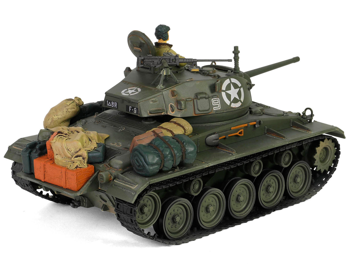 M24 Chaffee Light Tank "8th Armored Division 36th Tank Batallion, Rheinberg Germany World War II" (1945) United States Army "Armoured Fighting Vehicle" Series 1/32 Diecast Model by Forces of Valor