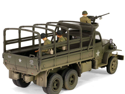 GMC CCKW-353B Cargo Truck "1st Infantry Division Weymouth England World War II" (1945) United States Army with Figures "Armoured Fighting Vehicle" Series 1/32 Diecast Model by Forces of Valor