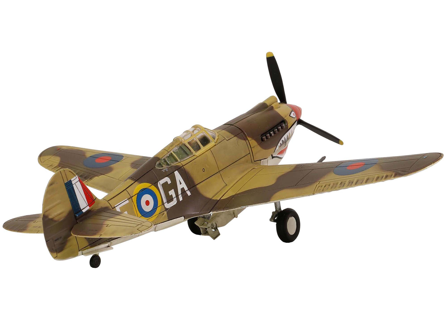 Curtiss P-40B Tomahawk MK IIB Aircraft Fighter "112 Squadron (Royal Air Force) AK402 GA-F North Africa" (October 1941) "WW2 Aircrafts Series" 1/72 Diecast Model by Forces of Valor