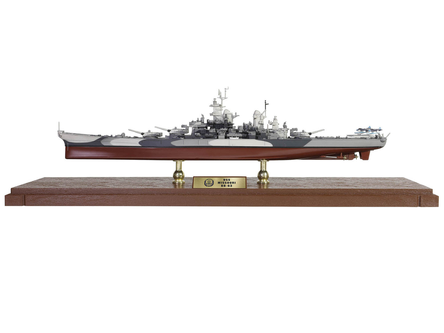 USS Missouri (BB-63) Iowa-class Battleship "Battle of Okinawa" (1945) United States Navy (Full Hull Edition) "Battleship" Series 1/700 Diecast Model by Forces of Valor