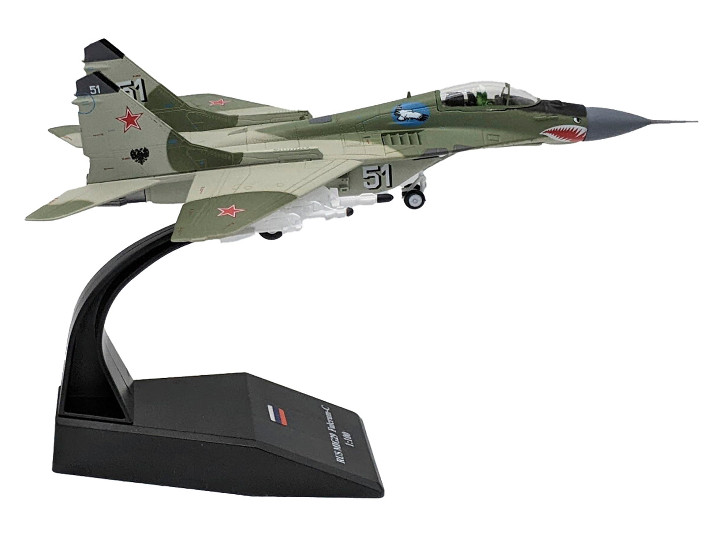 Mikoyan-Gurevich MiG-29 Fighter Aircraft "120th GvIAP Domna Airfield" (2001) Russian Air Force 1/100 Diecast Model Airplane