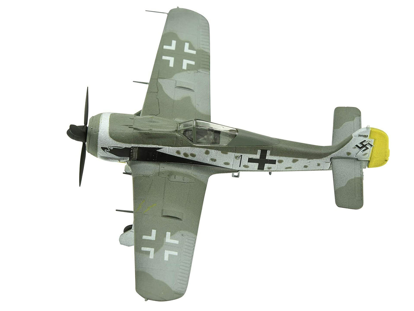 Focke-Wulf Fw 190A-8 Fighter Aircraft "98-Victory Ace Staffelkapitaen Horst Hannig I./JG 2 Triqueville France" (1943) German Luftwaffe 1/72 Diecast Model Airplane