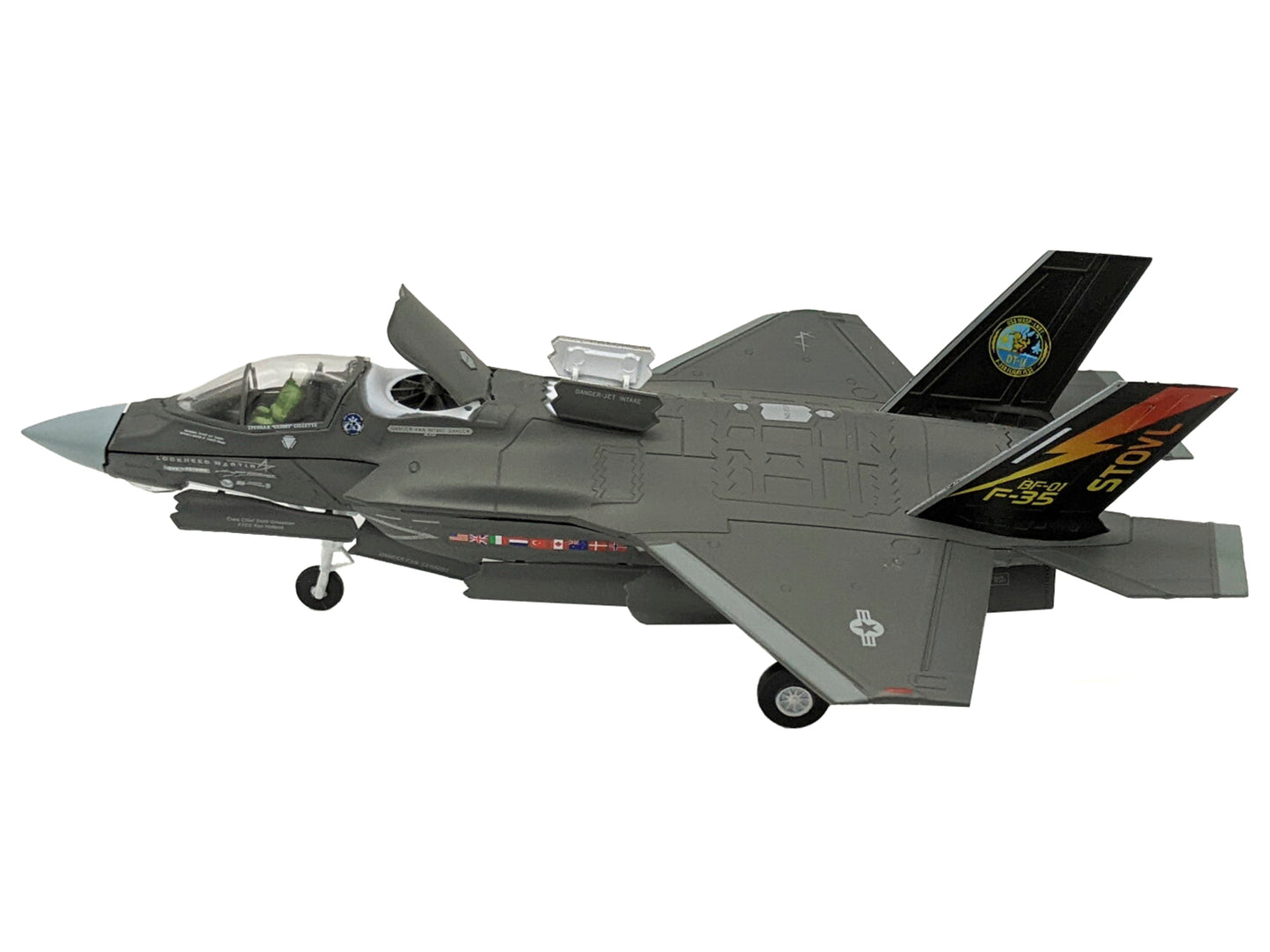 Lockheed Martin F-35B (STOVL) Lightning II Aircraft "BF-01 Prototype Air Test an Evaluation Squadron 23 (VX-23) Salty Dogs" (2009) United States Navy 1/72 Diecast Model Airplane