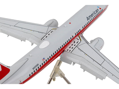 Boeing 737-800 Commercial Aircraft with Flaps Down "American Airlines - Trans World Airlines" Gray with Red Stripes "Gemini 200" Series 1/200 Diecast Model Airplane by GeminiJets