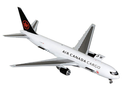 Boeing 767-300F Commercial Aircraft "Air Canada Cargo" (C-GXHM) White with Black Tail "Gemini 200 - Interactive Series" 1/200 Diecast Model Airplane by GeminiJets