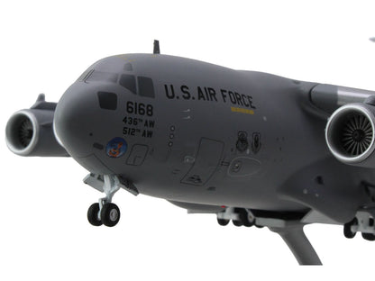 Boeing C-17 Globemaster III Transport Aircraft "Dover Air Force Base" United States Air Force (06-6168) Gray "Gemini 200" Series 1/200 Diecast Model Airplane by GeminiJets