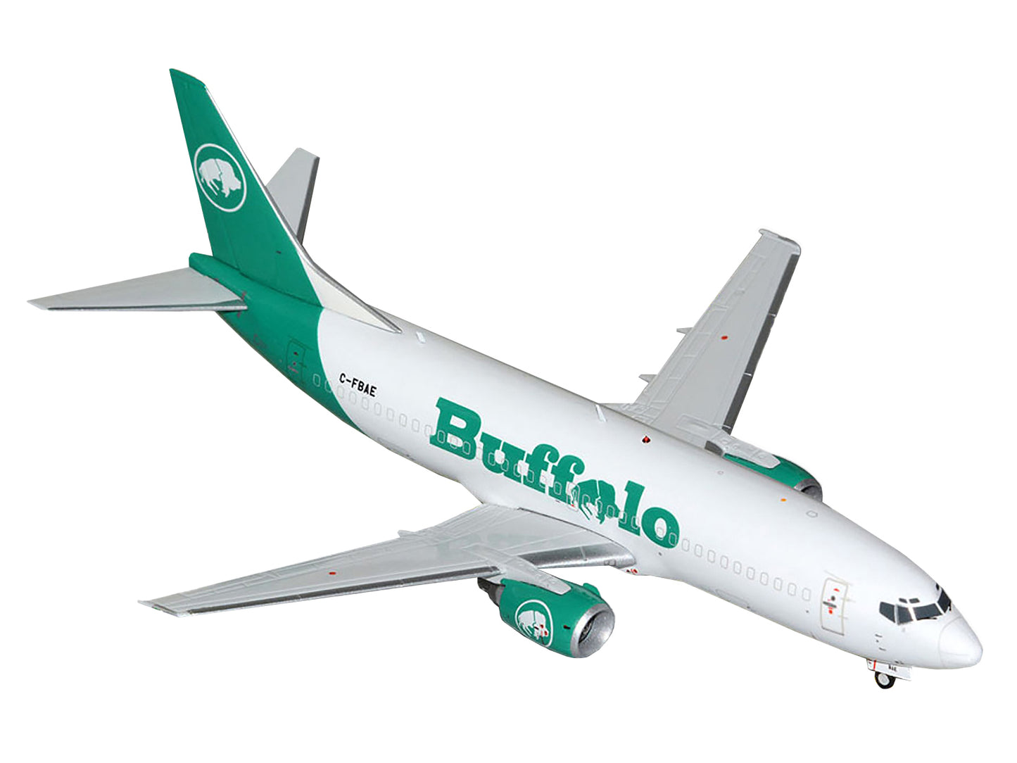 Boeing 737-300SF Commercial Aircraft "Buffalo Airways" (C-FBAE) White with Green Tail "Gemini 200" Series 1/200 Diecast Model Airplane by GeminiJets