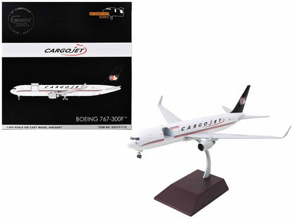 Boeing 767-300F Commercial Aircraft "Cargojet Airways" (C-FGSJ) White with Black Tail "Gemini 200 - Interactive Series" 1/200 Diecast Model Airplane by GeminiJets