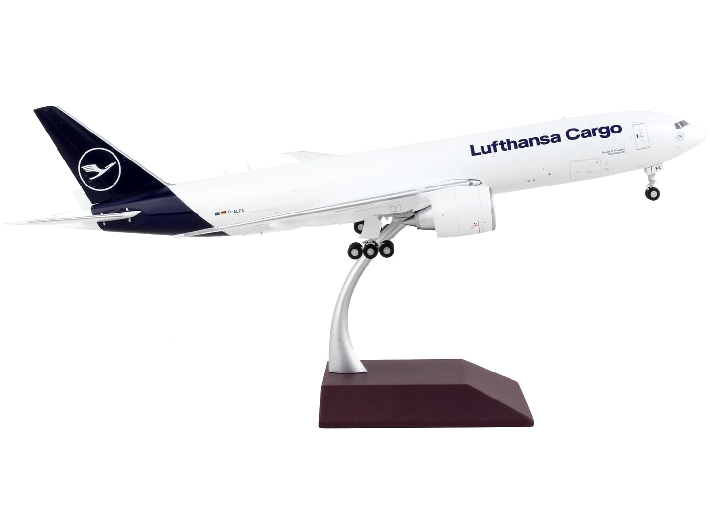 Boeing 777F Commercial Aircraft "Lufthansa Cargo" White with Blue Tail "Gemini 200" Series 1/200 Diecast Model Airplane by GeminiJets