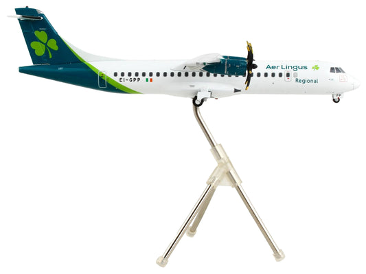 ATR 72-600 Commercial Aircraft "Aer Lingus" White with Teal Tail "Gemini 200" Series 1/200 Diecast Model Airplane by GeminiJets