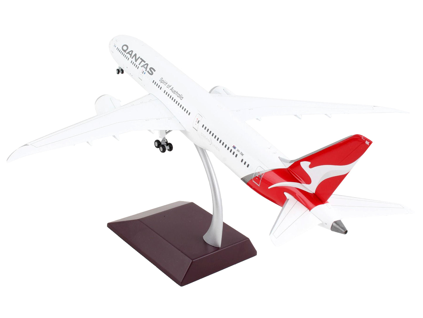 Boeing 787-9 Commercial Aircraft "Qantas Airways - Spirit of Australia" White with Red Tail "Gemini 200" Series 1/200 Diecast Model Airplane by GeminiJets