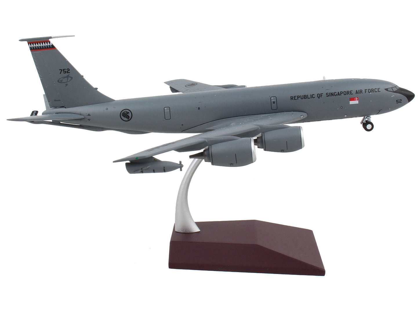 Boeing KC-135R Stratotanker Tanker Aircraft "Republic of Singapore Air Force" Gray "Gemini 200" Series 1/200 Diecast Model Airplane by GeminiJets