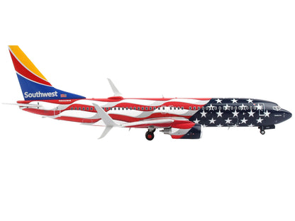 Boeing 737-800 Commercial Aircraft "Southwest Airlines - Freedom One" American Flag Livery "Gemini 200" Series 1/200 Diecast Model Airplane by GeminiJets