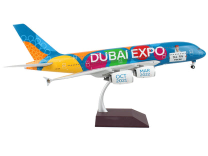 Airbus A380-800 Commercial Aircraft "Emirates Airlines - Dubai Expo" "Gemini 200" Series 1/200 Diecast Model Airplane by GeminiJets