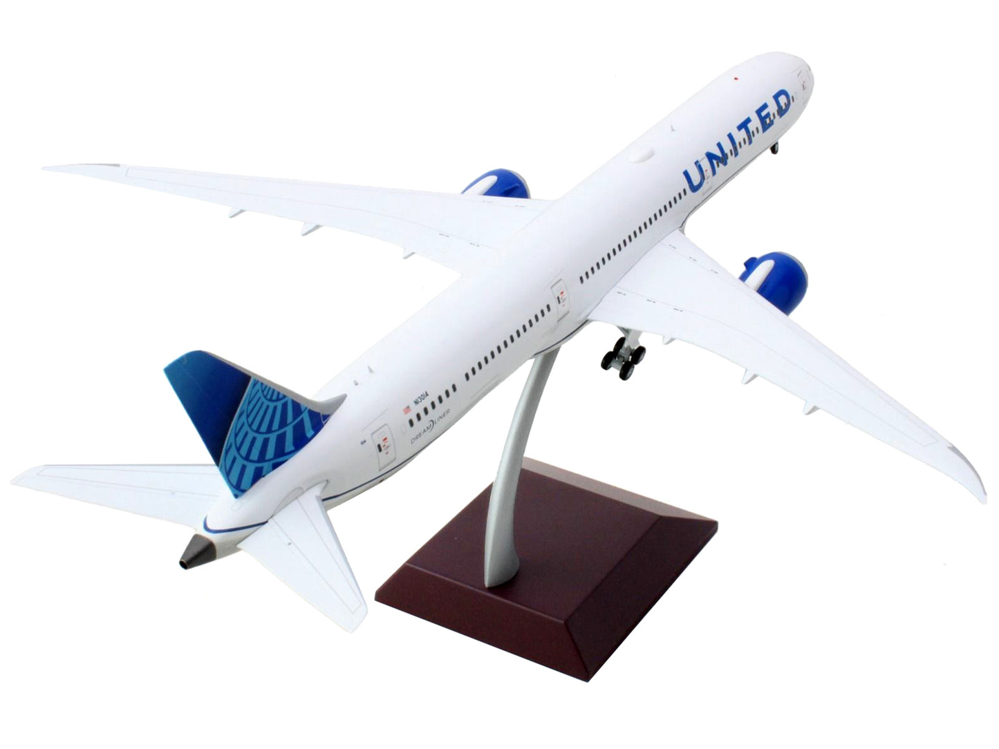 Boeing 787-10 Commercial Aircraft "United Airlines" White with Blue Tail "Gemini 200" Series 1/200 Diecast Model Airplane by GeminiJets