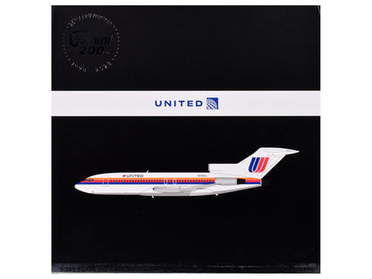 Boeing 727-100 Commercial Aircraft "United Airlines" (N7001U) White with Stripes "Gemini 200" Series 1/200 Diecast Model Airplane by GeminiJets