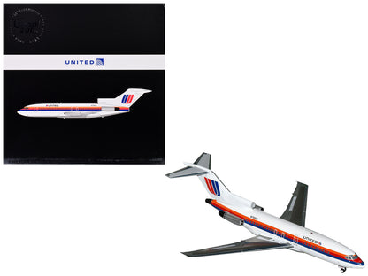 Boeing 727-100 Commercial Aircraft "United Airlines" (N7001U) White with Stripes "Gemini 200" Series 1/200 Diecast Model Airplane by GeminiJets