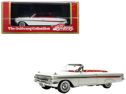 1961 Chevrolet Impala Convertible White with Red Interior Limited Edition to 240 pieces Worldwide 1/43 Model Car by Goldvarg Collection