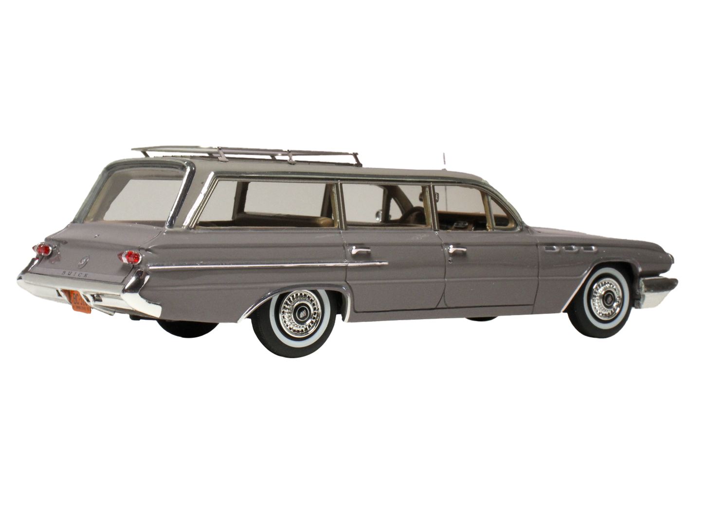 1962 Buick Invicta Station Wagon Fawn Mist Gray with Beige Top Limited Edition to 200 pieces Worldwide 1/43 Model Car by Goldvarg Collection