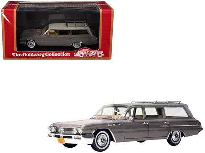 1962 Buick Invicta Station Wagon Fawn Mist Gray with Beige Top Limited Edition to 200 pieces Worldwide 1/43 Model Car by Goldvarg Collection